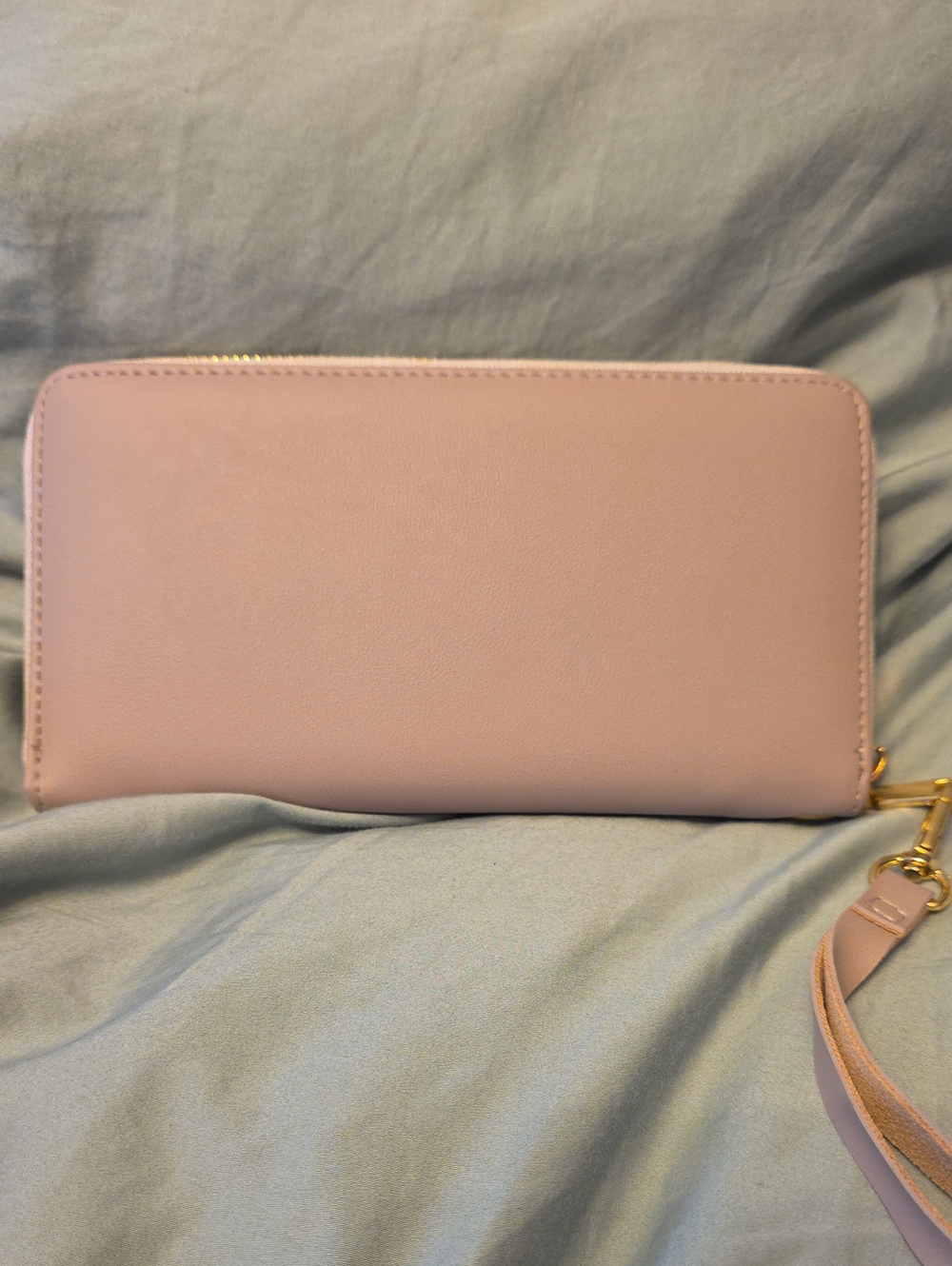 Pink Zip-Around Wristlet Wallet Like New